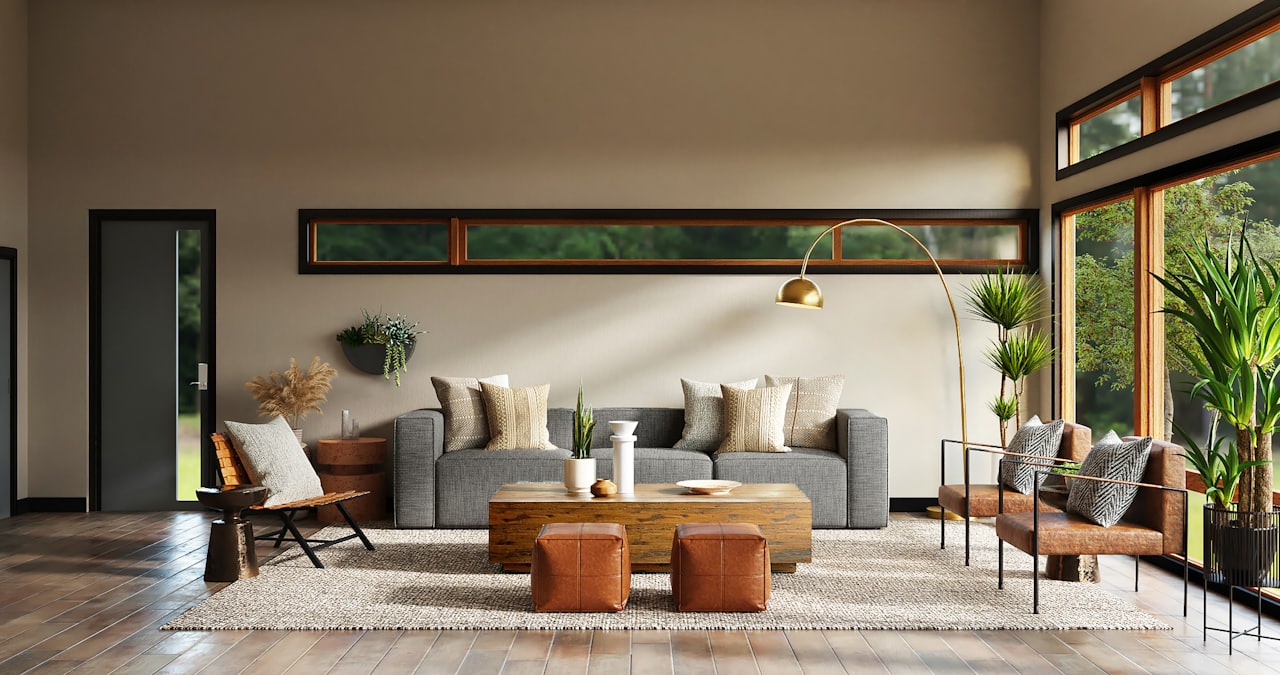 Wohnzimmer nach der Renovierung